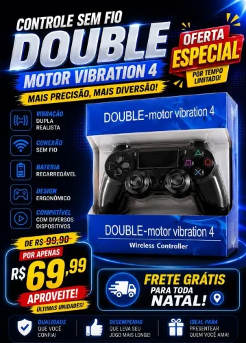 Controle de ps4 sem fio 