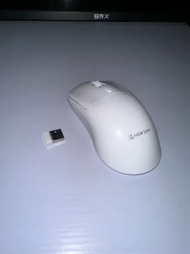 Mouse Sem Fio NewTon Branco USB Wireless