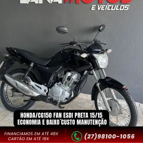 CG 150 fan esdi preta  15/15 - doc 2026 pago , Economia e baixo custo manutenção, ótima pr