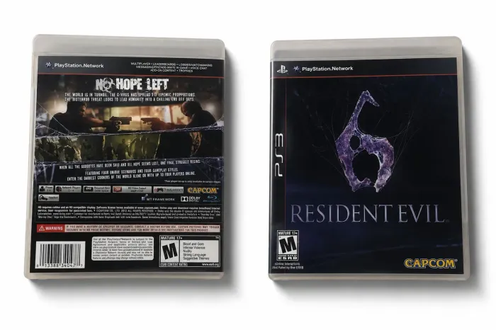 Este é o jogo Resident Evil 6 para a plataforma PlayStation 3.