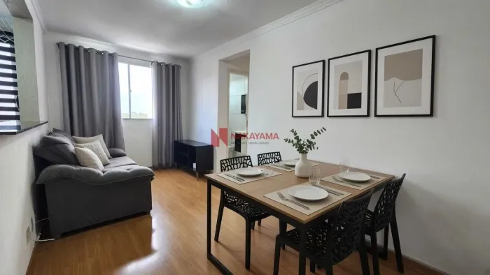 Apartamento Mobiliado para Alugar Sem Fiador 2 Quartos, Ar-Condicionado e Tudo por Perto