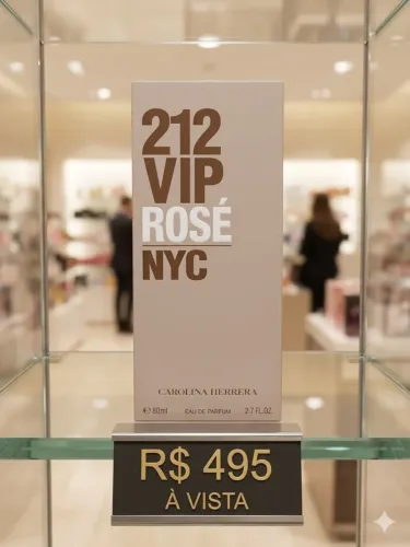 Perfume 212 VIP Rosé Carolina Herrera 80ml Eau de Parfum - Original