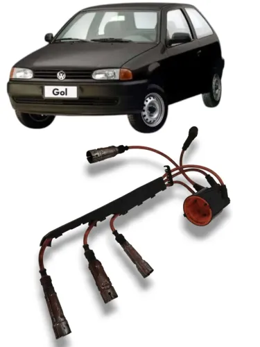 Tampa Distribuidor Cabo Ignição Suporte Gol G2 Original Laranja