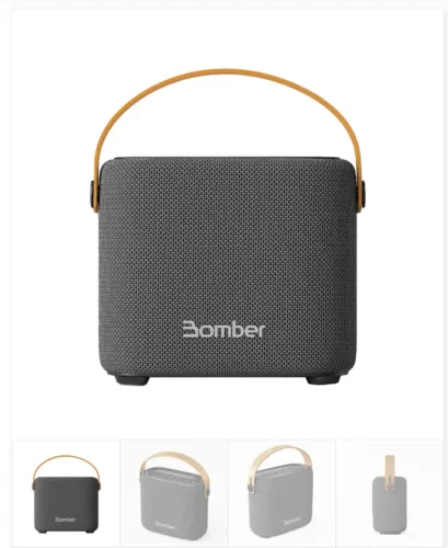 CAIXA BLUETOOTH BOMBERBAG GREY