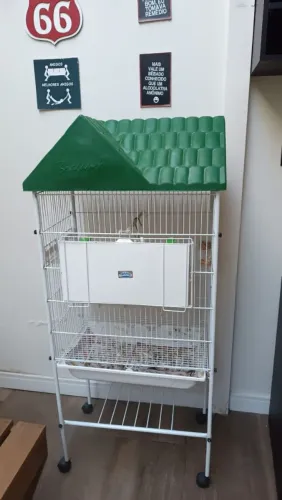 Viveiro/Gaiola Telhadinho Duplex