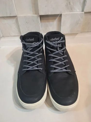 Bota Casual Timberland Cano Médio Couro Preto - Tam. 41