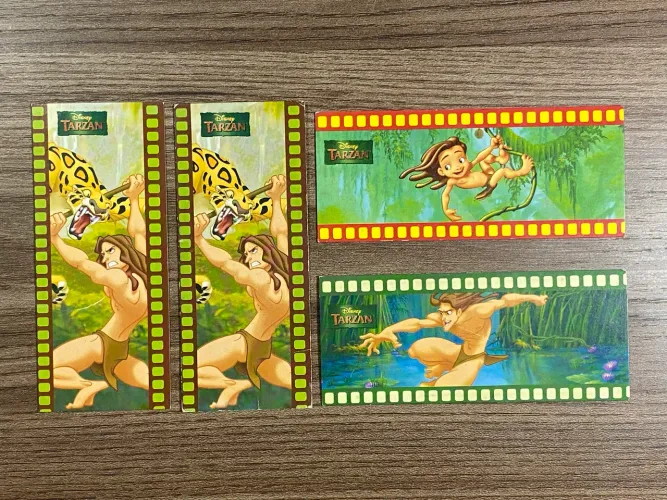 Cards da coleção Tarzan - Chocolate Nestlé Magic
