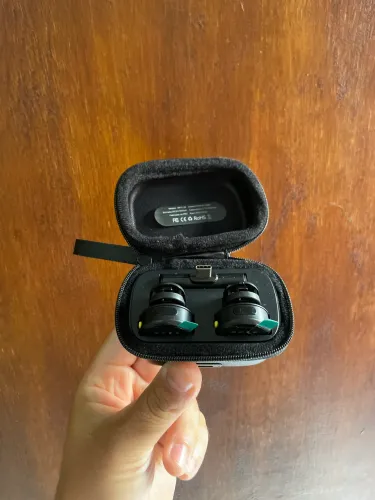 Microfone Lapela Duplo Anti Ruído Tipo C E Lightning Iphone