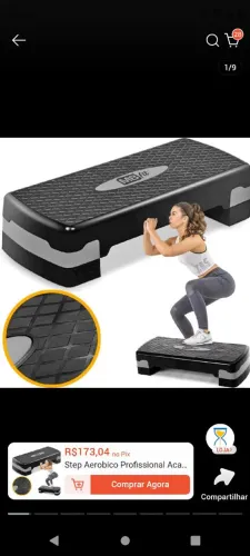 Step profissional para treino, novo.