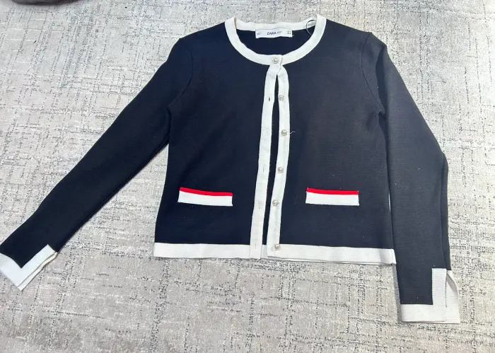Cardigan Knit Zara Preto P