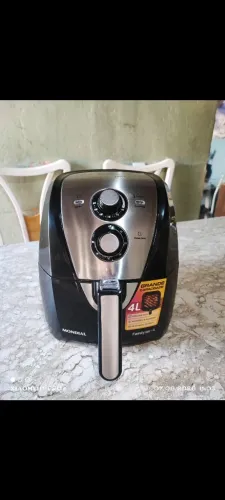 VENDE-SE AR FRAYER MONDIAL GRANDE CAPACIDADE FAMILY INOX--4L 127V