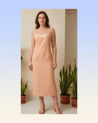 Vestido Midi Nude + Casaqueto Alfaiataria Bege