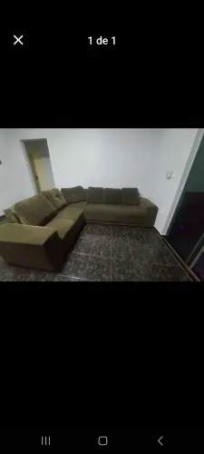 Vende se sofa verde de 6 lugares 