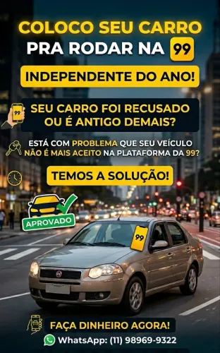 Rode na 99 Idependente do ano do seu veículo