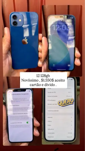 iPhone 12 128gb novíssimo !!