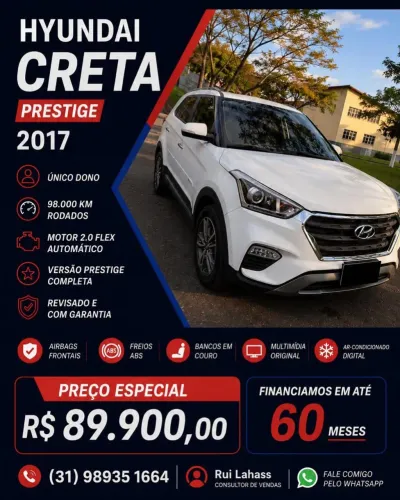 Hyundai Creta Prestige 2.0 16V Flex Aut. 2017