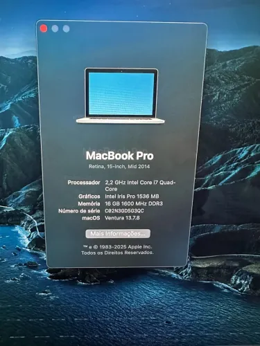 Instalação Atualização MacOS MacBook Pro/Air Por Apenas $189