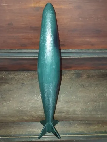 Morteiro projétil de guerra feito de ferro.