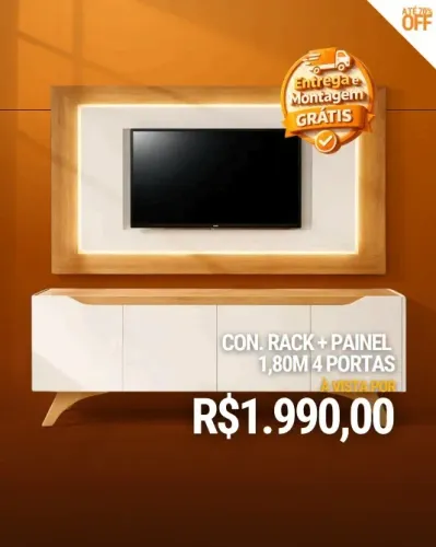 CONJUNTO RACK + PAINEL EMBALADOS