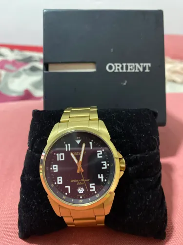 Relógio Orient Masculino Original Dourado - Caixa Original