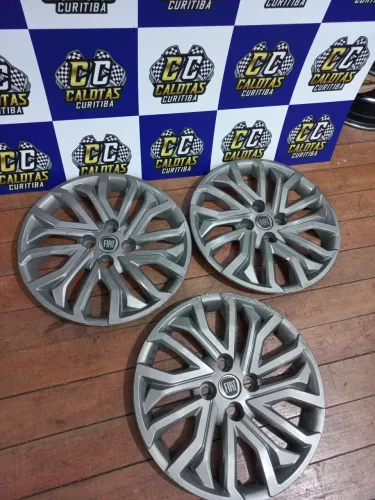 Calota Fiat Cronos e Argo original aro 15. Calota grafite a partir de R$49 até 119,00 cada