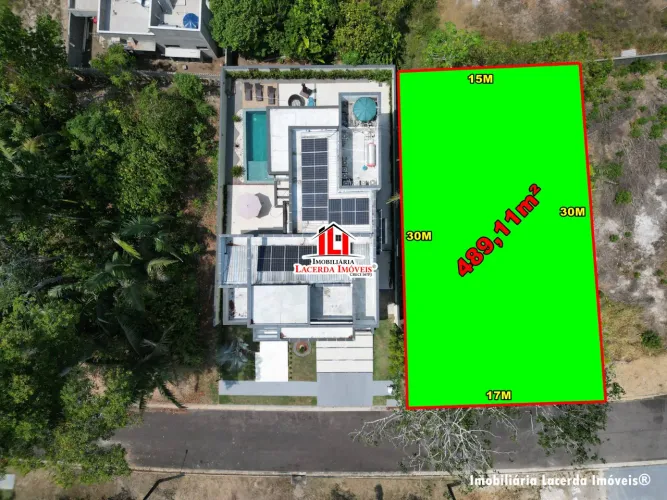 Lote no Alphaville Manaus 3 com 489,11m² Lazer Completo