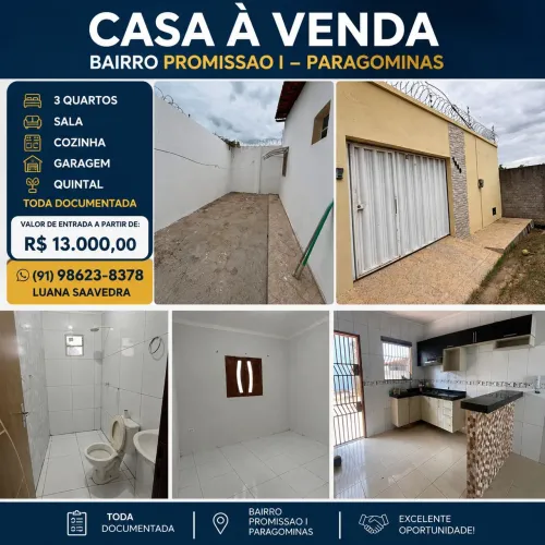 Casa à venda em Paragominas com 3 quartos