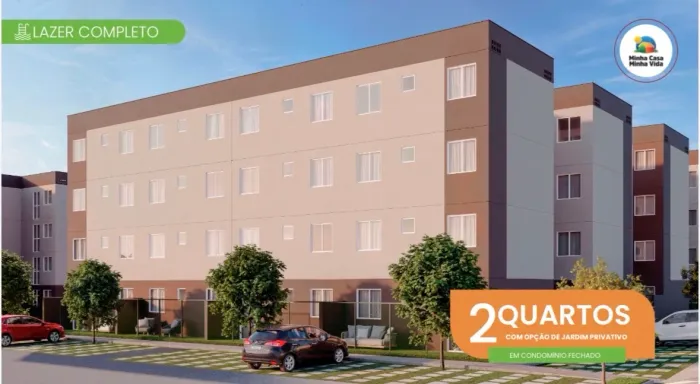 Apartamento 2 Quartos - Entrada de R$500,00