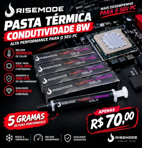 Pasta termica Rise Mode Original 5 gramas - 8w