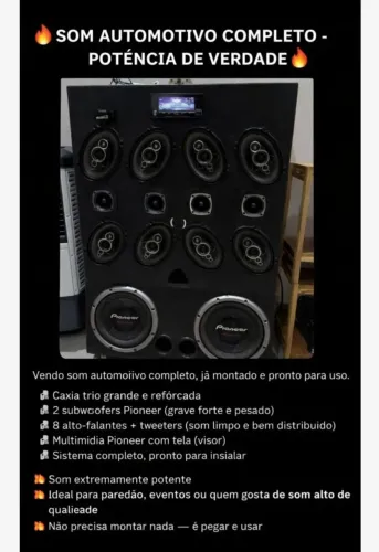 Som Automotivo de Alta potência * 