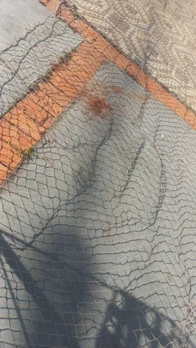 TELA PROTETORA MALHA GROSSA SERVE TAMBÉM PARA PESCA 6.50x2.30
