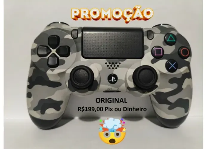 Controle Original Sony PS4 Camuflado Playstation Funcionando Perfeitamente Dualshock 4