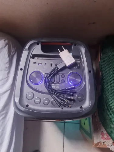 Caixa de Som Amplificada Bluetooth com Leds Ritmos  (usado)