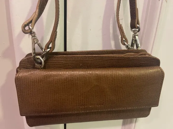 Bolsa couro luz da lua