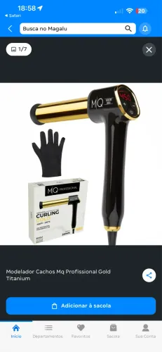 Modelador de Cachos MQ Curling Gold 32mm - MQ Hair