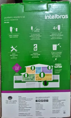 Porteiro Residencial Intelbras IPR 1010 ? Aberto, nunca instalado