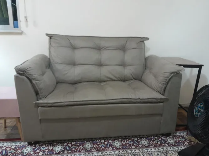 Sofá 2 lugares, pequeno, novo, lindo!