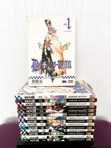 Lote Mangá D.Gray-man Volumes 1 ao 10, vol 12, 14, 19, 20 e 21.
