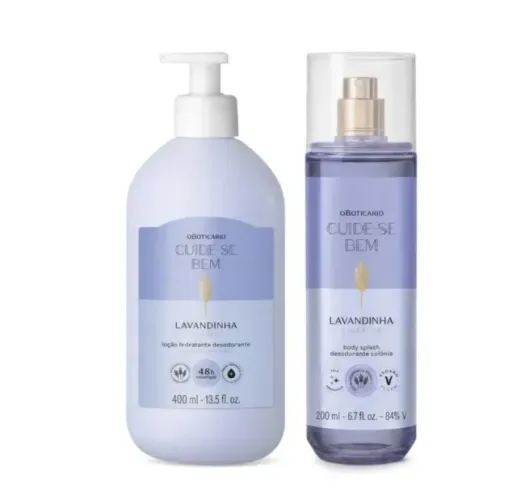 Kit O Boticário Cuide-se Bem Lavandinha- Loção Hidratante + Body Splash desodorante