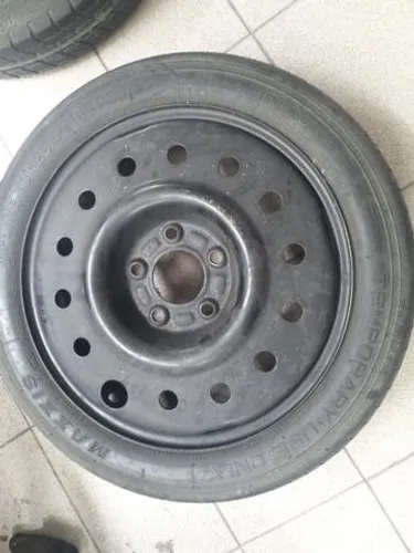 Estepe fino aro 16 Honda New Civic 5X114 roda de ferro aro 16 com Pneu