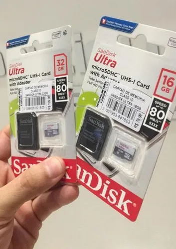 Cartão de memória SanDisk Ultra sd 16gb speed 80mb/s