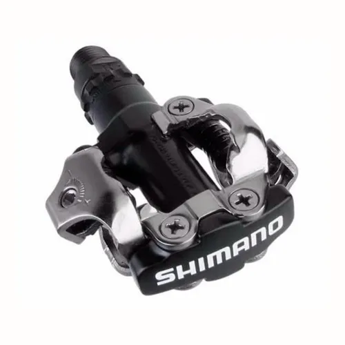 Pedal de encaixe Clip Bicicleta Mountain-Bike Shimano M520 Preto Com Taquinhos Sh-51 1277