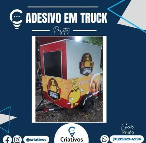 Adesivos para Carrinhos , Adesivos para carrinho de lanche