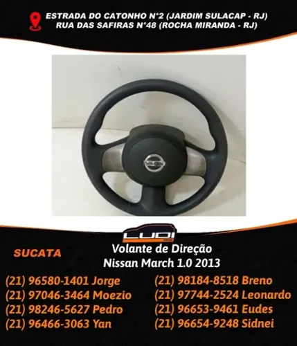 Volante de Direção Nissan March 1.0 2013