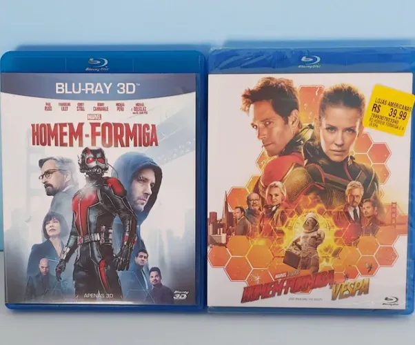 Blu-ray Filme Homem Formiga 1 e 2 Dub e Leg original