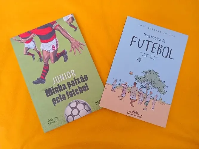 Kit 2 livros de futebol