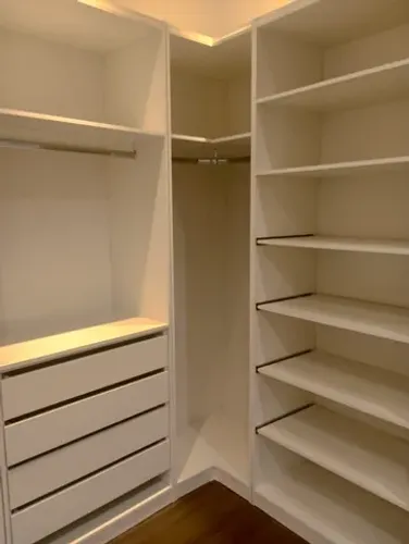 Closet Modulados - Cabideiro + sapateira L MDF 