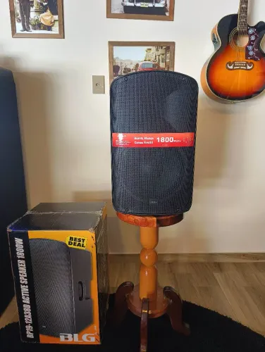 Caixa de Som Ativa Profissional BLG BP19-12A38D 1800W 136dB S