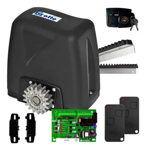 KIT MOTOR ROSSI 350 KG PARA PORTÕES C/CREMALHEIRA