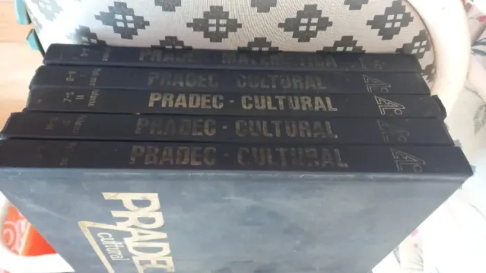 Livro Pradec kit 5 peças usado.